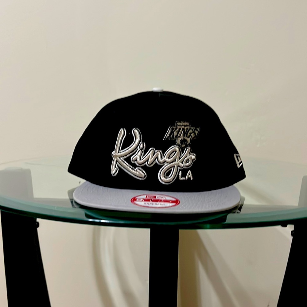 Black and gray New Era SnapBack. NHL LA Kings